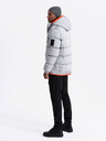 Ombre Clothing Pánská sportovní teplá bunda s dvojitou kapucí Ombre Clothing