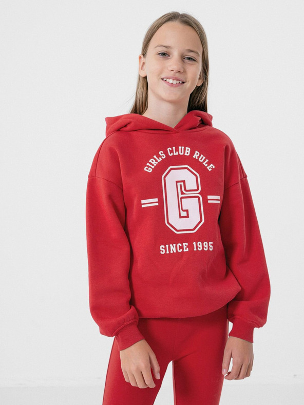 4F Dívčí bavlněná mikina 4F