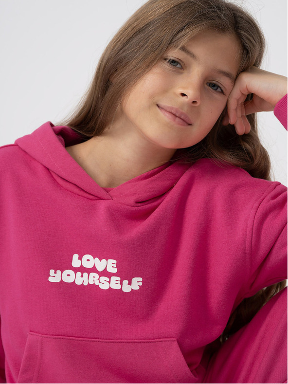 4F Dívčí bavlněná mikina