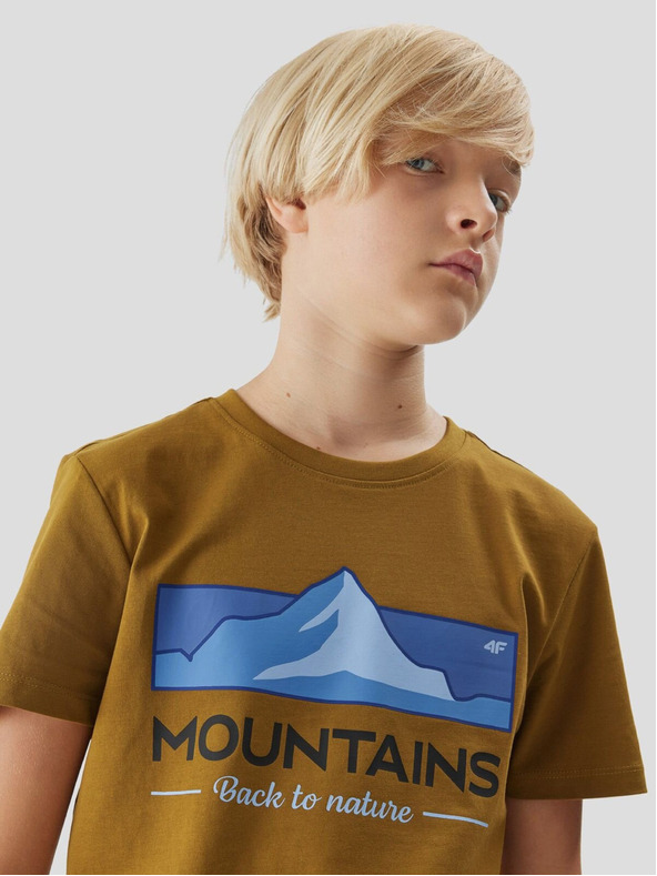 4F Chlapecké bavlněné tričko