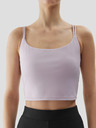 4F Dámský crop top na jógu z recyklovaných materiálů 4F