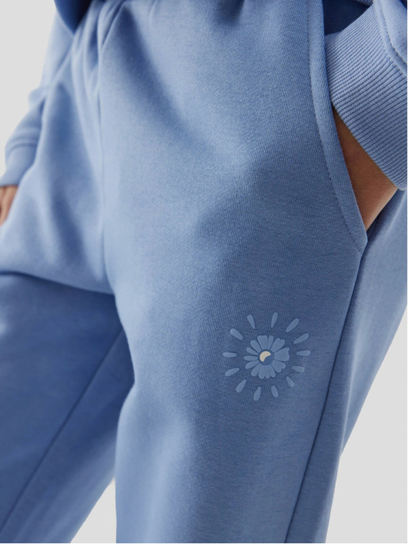 4F Dívčí tepláky typu jogger 4F - denim