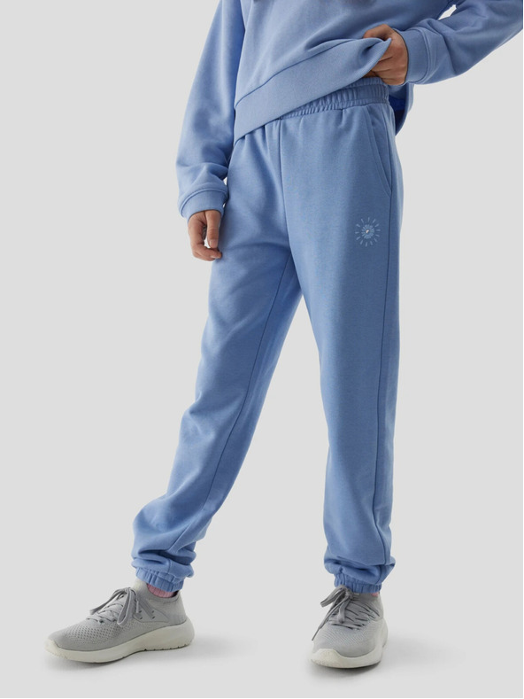 4F Dívčí tepláky typu jogger 4F - denim