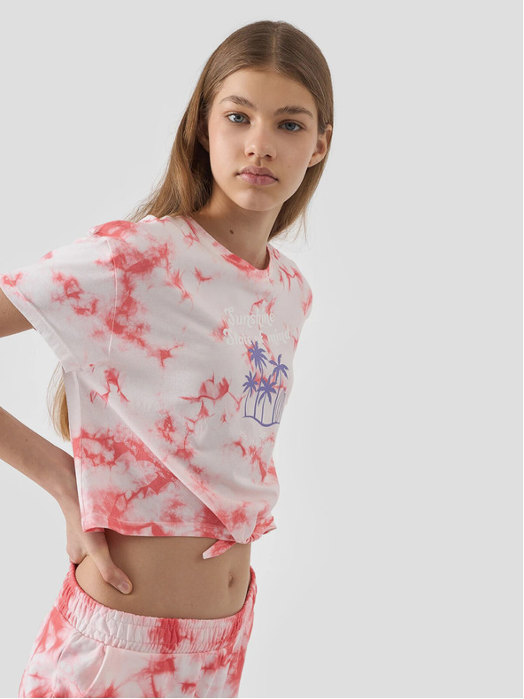 4F Dívčí tričko s potiskem 4F