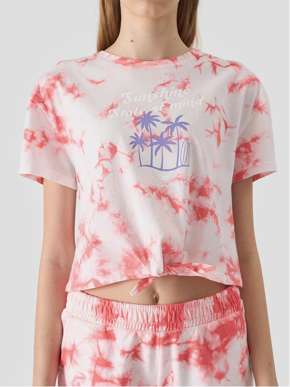 4F Dívčí tričko s potiskem 4F