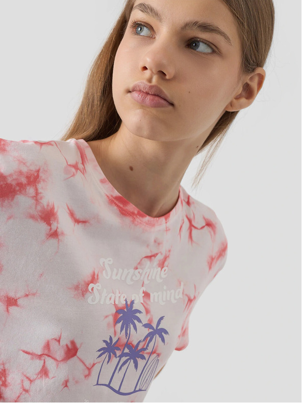 4F Dívčí tričko s potiskem 4F