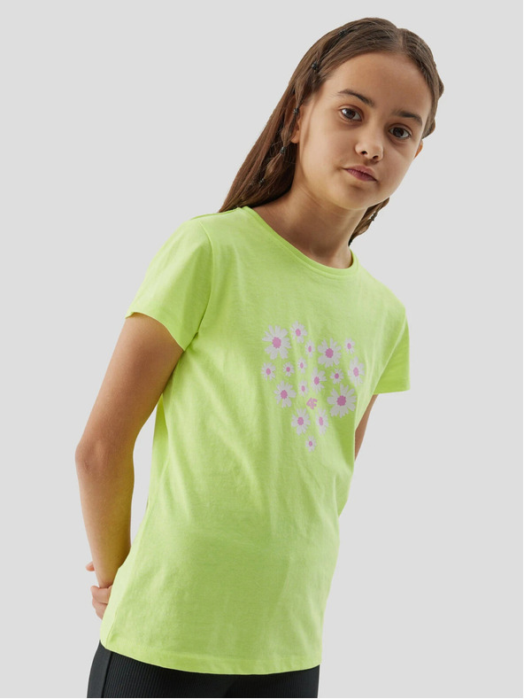 4F Dívčí tričko z organické bavlny 4F