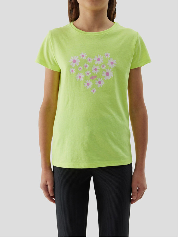 4F Dívčí tričko z organické bavlny 4F