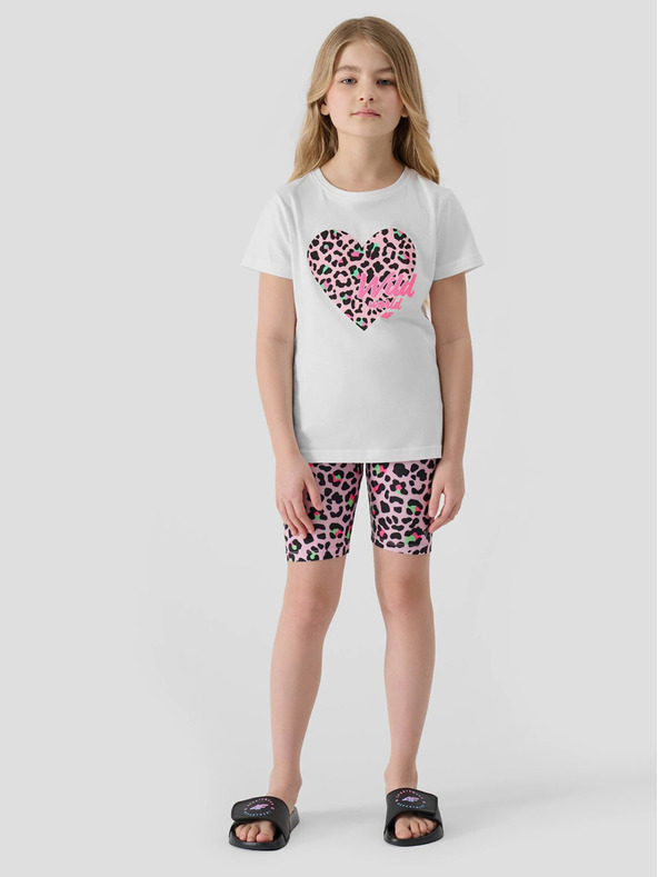 4F Dívčí tričko s potiskem 4F