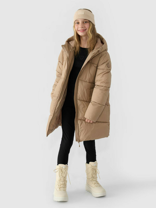 4F Dívčí péřový kabát 4F