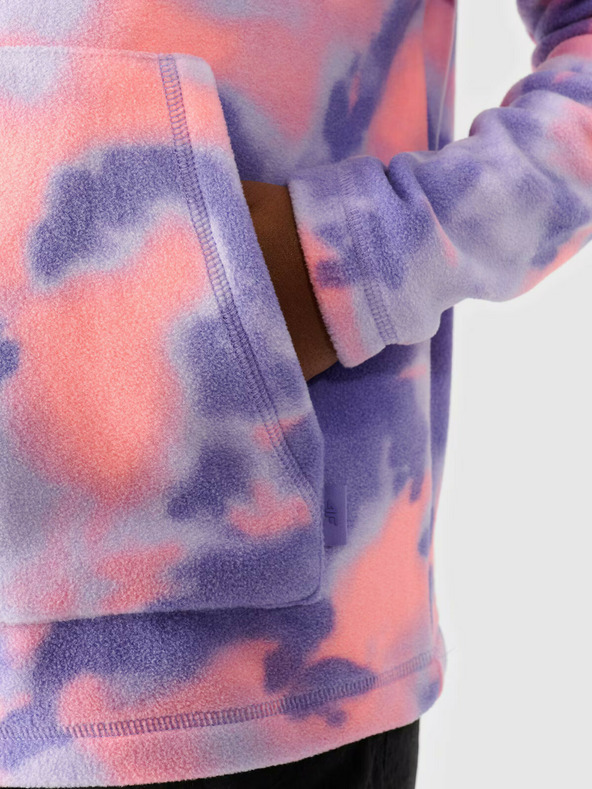 4F Dívčí fleecová mikina 4F