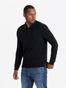 Ombre Clothing Pánské polo tričko s dlouhým rukávem Ombre Clothing