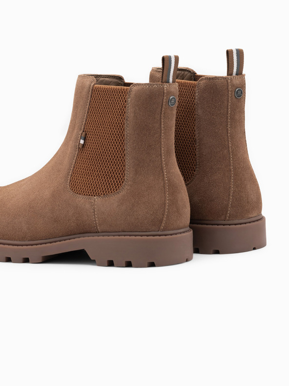 Ombre Clothing Pánské semišové nazouvací boty s vysokým nártem Ombre Clothing