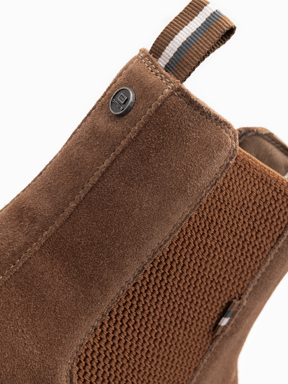 Ombre Clothing Pánské semišové nazouvací boty s vysokým nártem Ombre Clothing