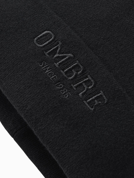 Ombre Clothing Pánská pletená čepice s vyšitým nápisem  Ombre Clothing