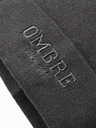 Ombre Clothing Pánská pletená čepice s vyšitým nápisem  Ombre Clothing