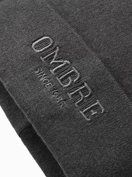 Ombre Clothing Pánská pletená čepice s vyšitým nápisem  Ombre Clothing