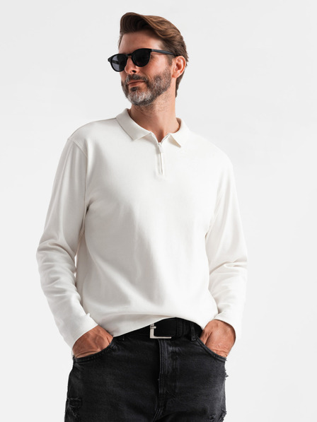Ombre Clothing Pánské polo tričko s dlouhým rukávem Ombre Clothing