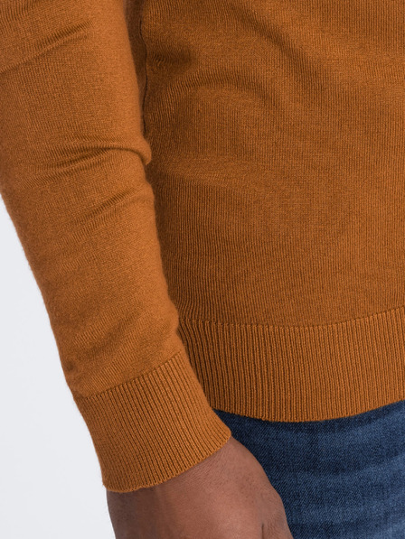 Ombre Clothing Pánský pletený jednobarevný rolák z viskózy Ombre Clothing