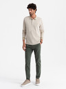 Ombre Clothing Pánské polo tričko s dlouhým rukávem Ombre Clothing