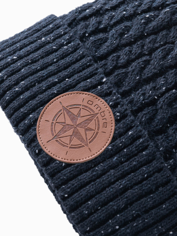 Ombre Clothing Pánská čepice s kulatou nášivkou Ombre Clothing