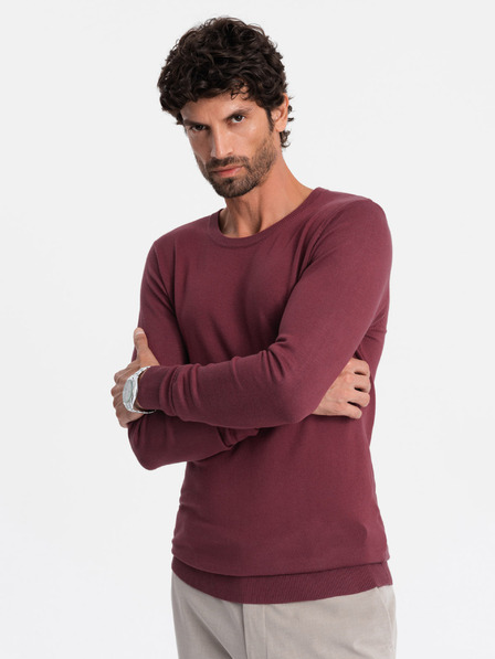 Ombre Clothing Klasický pánský svetr s kulatým výstřihem Ombre Clothing