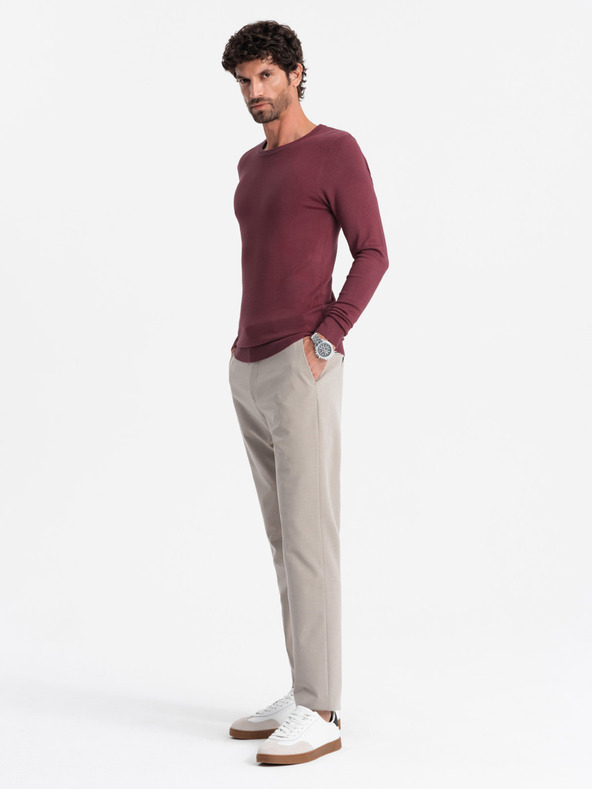 Ombre Clothing Klasický pánský svetr s kulatým výstřihem Ombre Clothing