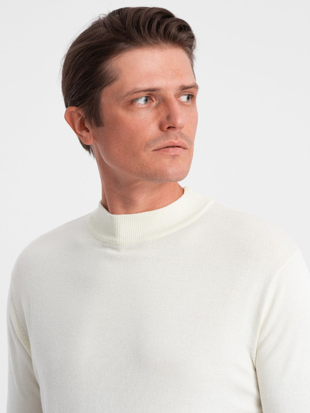 Ombre Clothing Pánský pletený poloviční rolák s viskózou Ombre Clothing