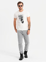 Ombre Clothing Pánské bavlněné tričko s jemnou výšivkou Ombre Clothing
