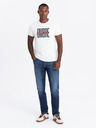 Ombre Clothing Pánské bavlněné tričko s jemnou výšivkou Ombre Clothing