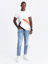 Ombre Clothing Pánské bavlněné tričko s jemnou výšivkou Ombre Clothing