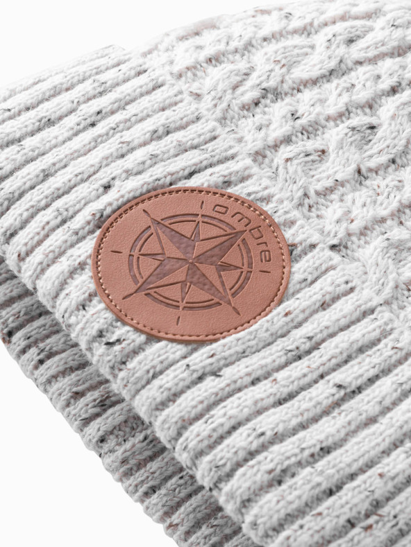 Ombre Clothing Pánská čepice s kulatou nášivkou Ombre Clothing