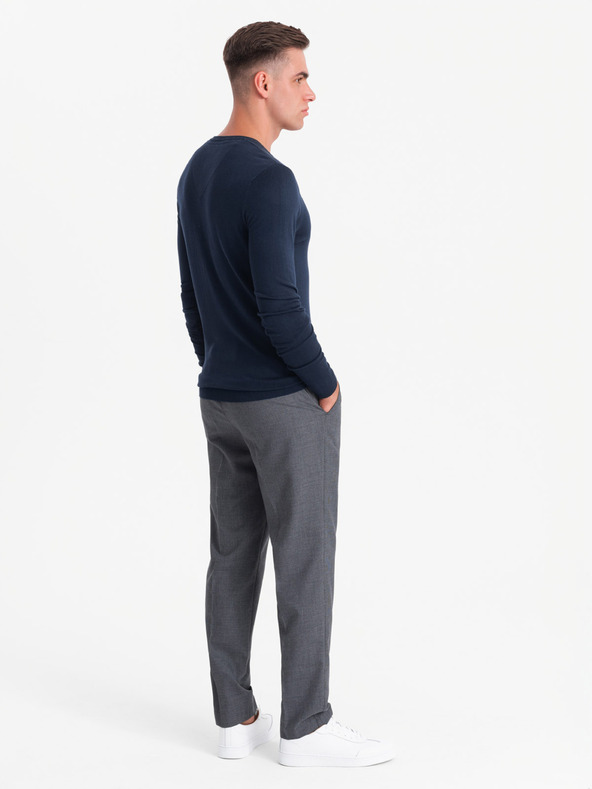 Ombre Clothing Elegantní pánský svetr BASIC s výstřihem do V Ombre Clothing