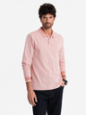 Ombre Clothing Pánské polo tričko s dlouhým rukávem a výšivkou Ombre Clothing