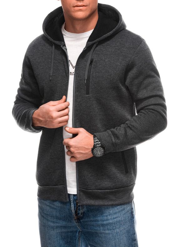 Edoti Pánská mikina s kapucí B1704 Edoti