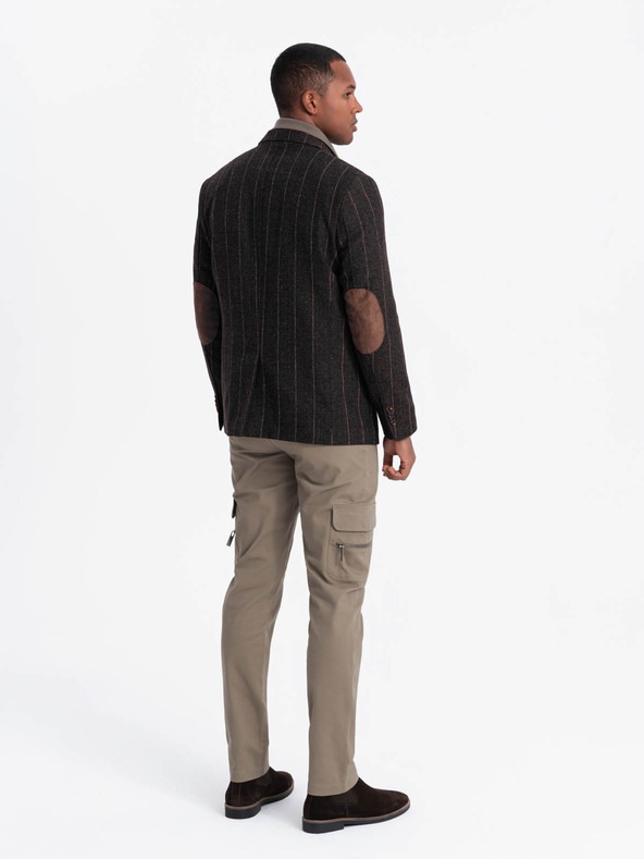 Ombre Clothing Elegantní pánské strukturované pletené sako Ombre Clothing