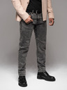 Ombre Clothing Pánské džínové kalhoty STRAIGHT LEG - černé V1 OM-PADP-0133 Ombre Clothing