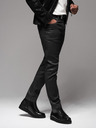 Ombre Clothing Pánské džínové kalhoty STRAIGHT LEG - černé V1 OM-PADP-0133 Ombre Clothing