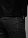 Ombre Clothing Pánské džínové kalhoty STRAIGHT LEG - černé V1 OM-PADP-0133 Ombre Clothing