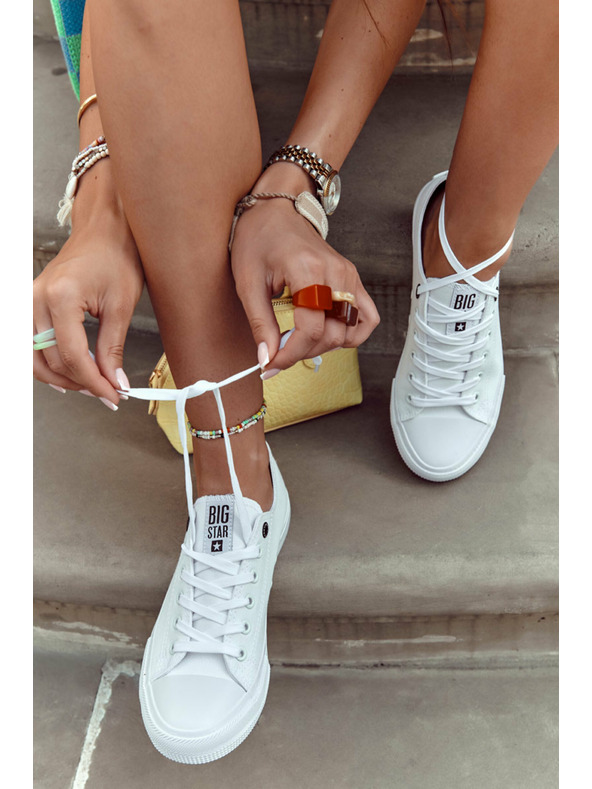 BIG STAR SHOES Dámské klasické tenisky Big Star - bílé