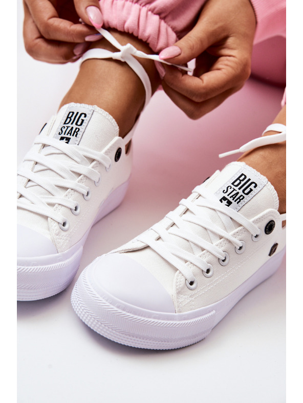 BIG STAR SHOES Dámské klasické tenisky Big Star - bílé