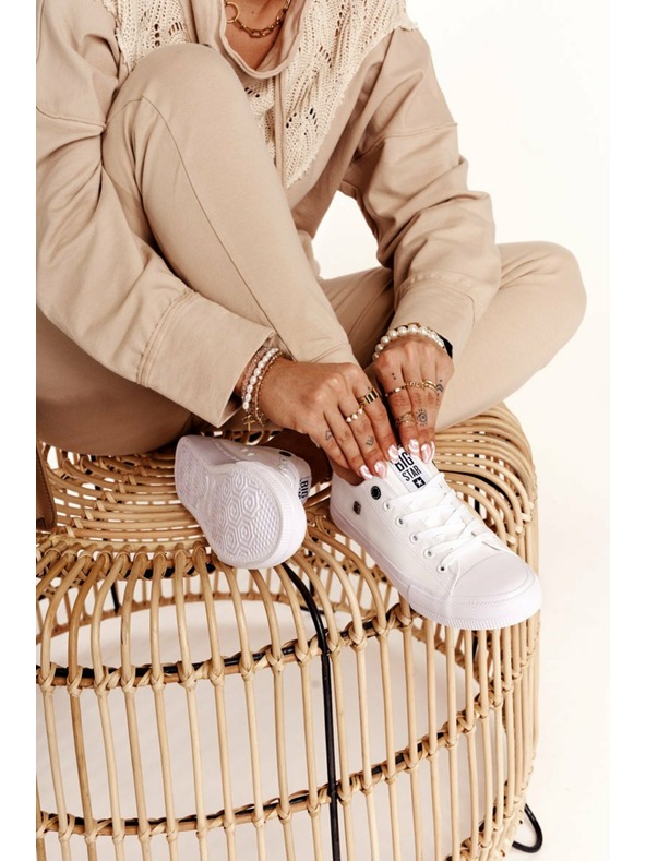 BIG STAR SHOES Dámské klasické tenisky Big Star - bílé