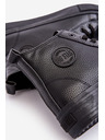 BIG STAR SHOES Pánské zateplené vysoké tenisky se zipem Black Big Star Velikost:
