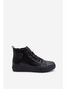 BIG STAR SHOES Pánské zateplené vysoké tenisky se zipem Black Big Star Velikost: