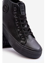 BIG STAR SHOES Pánské zateplené vysoké tenisky se zipem Black Big Star Velikost:
