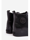 BIG STAR SHOES Pánské zateplené vysoké tenisky se zipem Black Big Star Velikost: