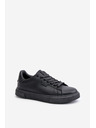 BIG STAR SHOES Tenisky Sneakersy Pánské Z Eko Kůže Big Star OO174117 Černé