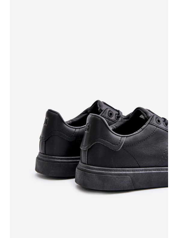 BIG STAR SHOES Tenisky Sneakersy Pánské Z Eko Kůže Big Star OO174117 Černé