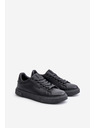 BIG STAR SHOES Tenisky Sneakersy Pánské Z Eko Kůže Big Star OO174117 Černé