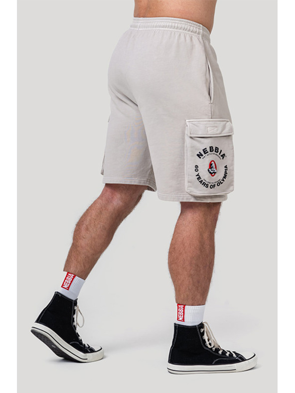 Nebbia Washed volné cargo šortky LEGACY 787 M,black